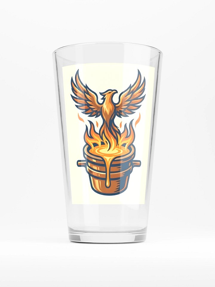 Prometheus_Pyrography - Pheonix, Tall Glass product image (1)