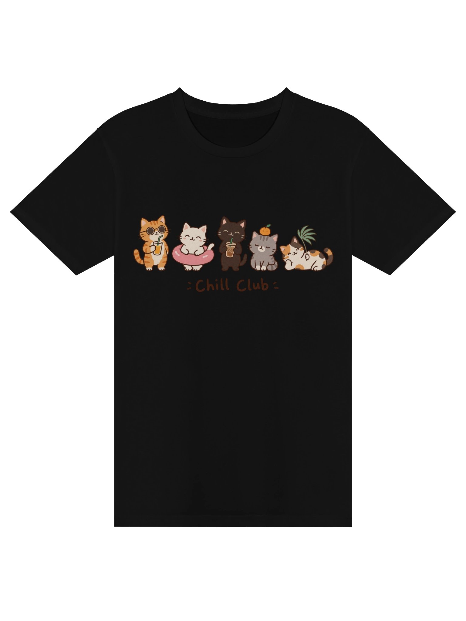 Chill Club Cats T-Shirt – Cute Lazy Cat Tee product image (4)
