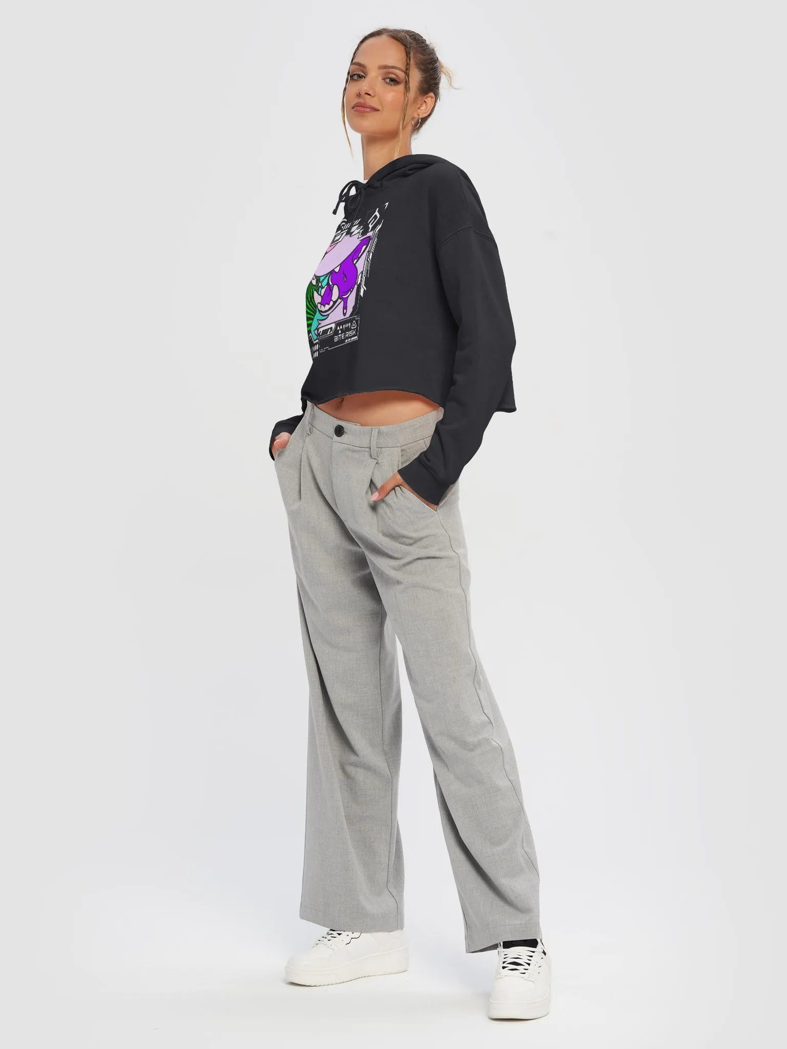 Bite Risk Cropped Hoodie product image (5)