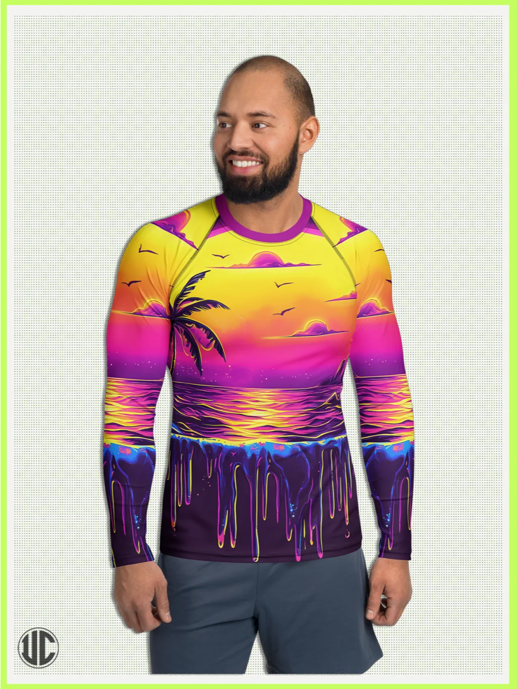 Melt Horizon – Men’s Rash Guard product image (1)