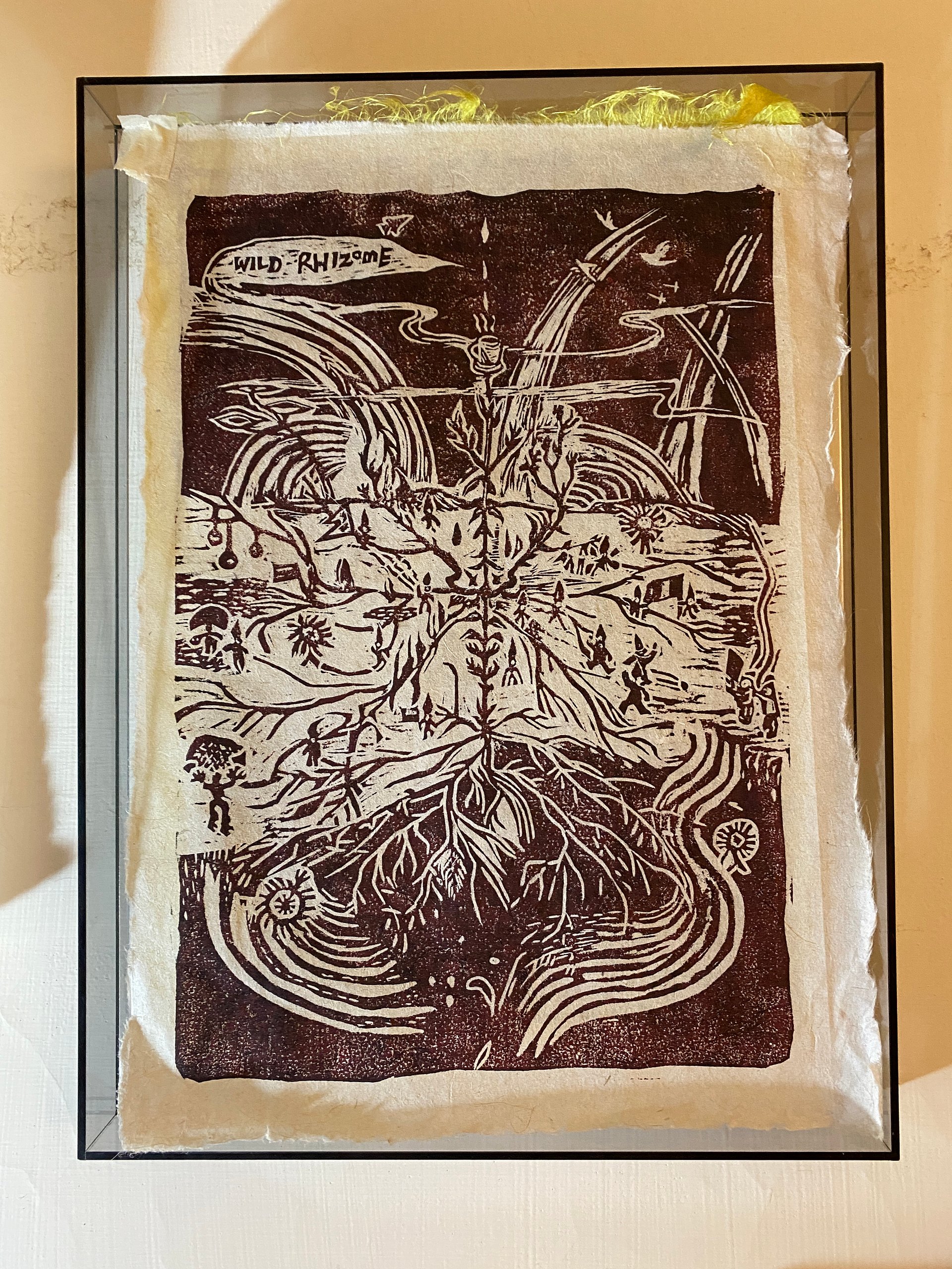 Wild Rhizome Woodcut Print | 野根莖木版畫 product image (2)