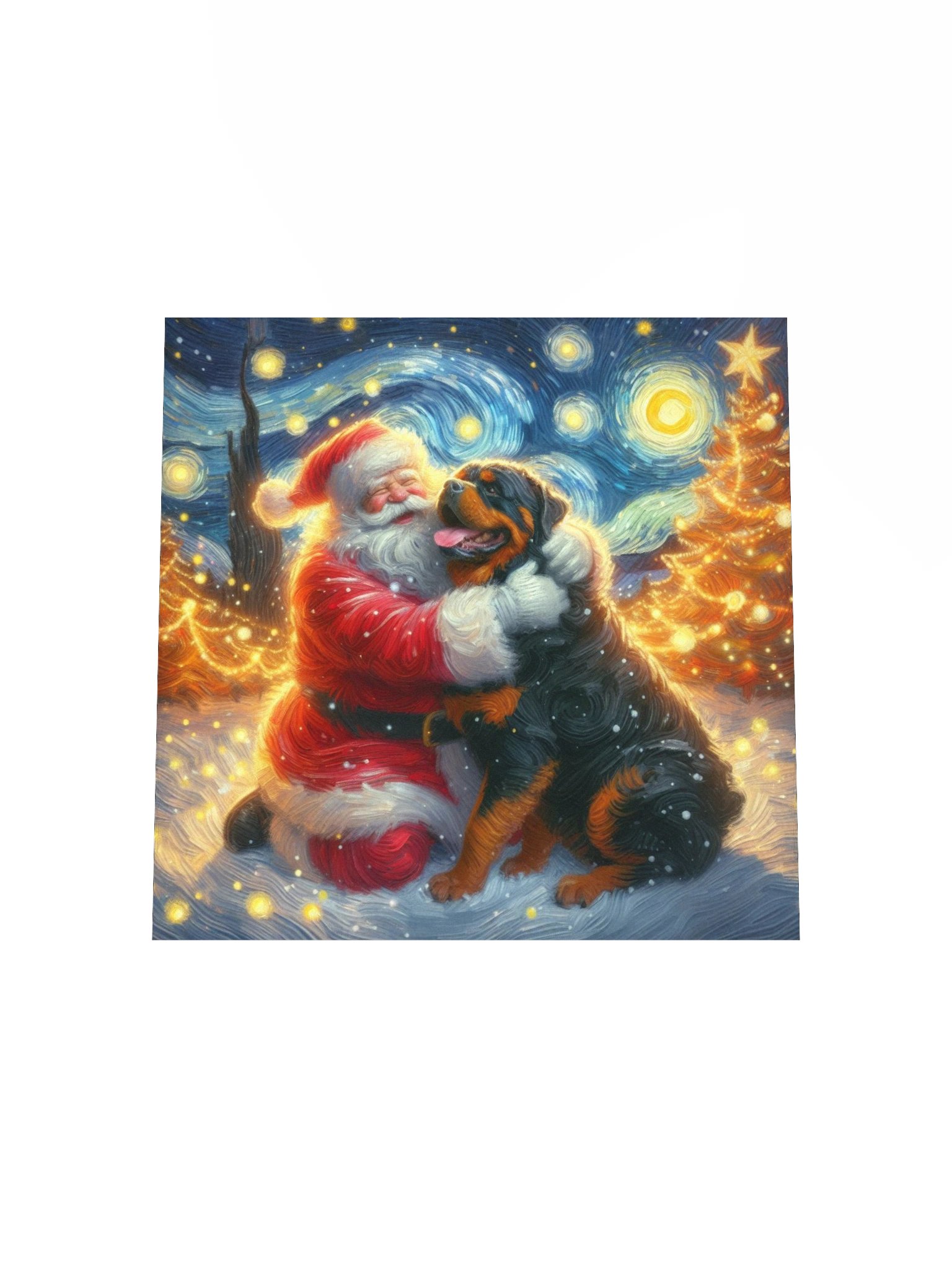 Rottweiler & Santa Poster | Rottweiler Store