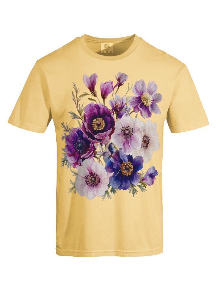Vintage Flower Shirt, Floral Graphic Tee, Comfort Colors Botanical T-Shirt, Wildflower Tee, Unisex product image (2)