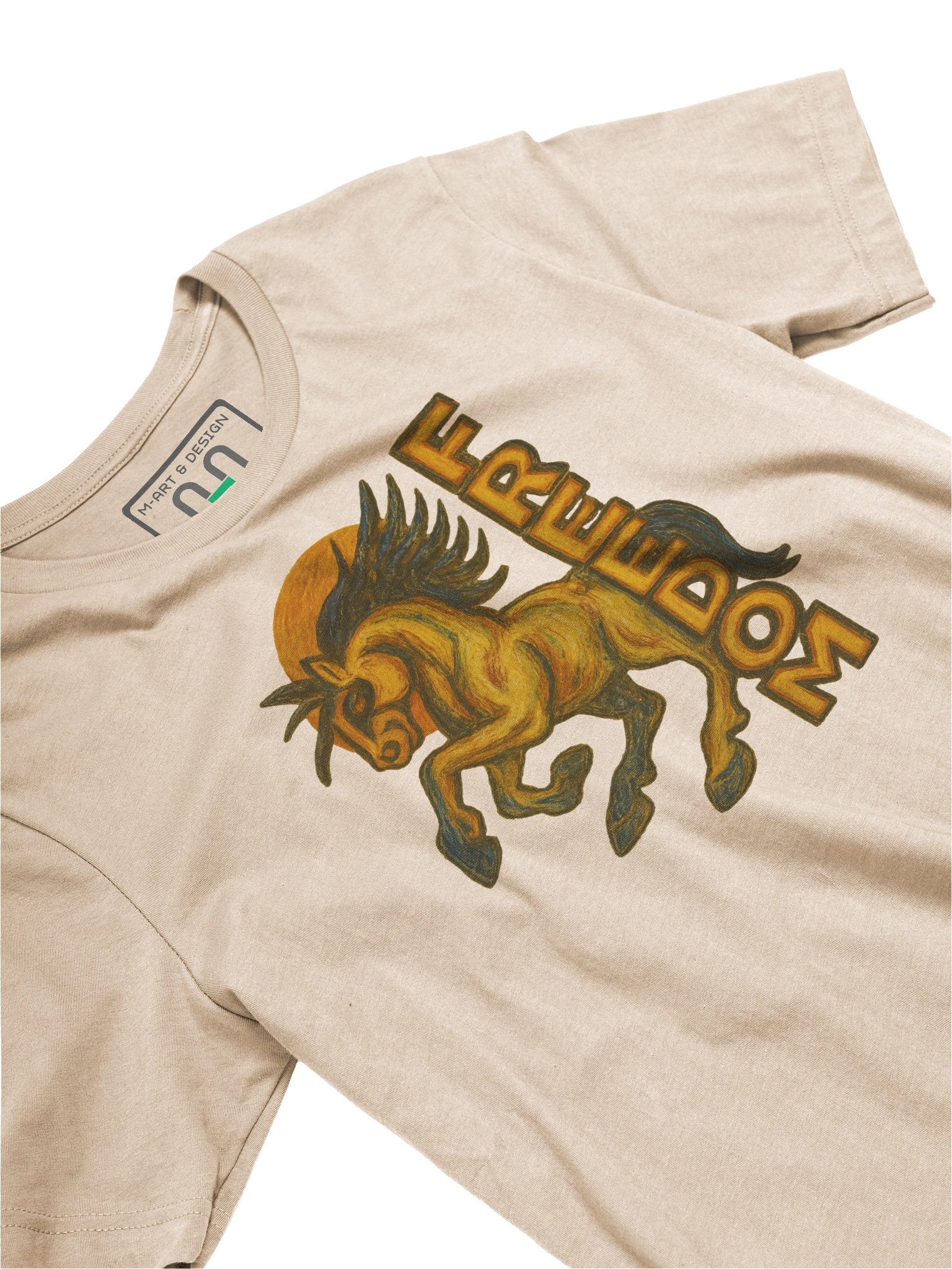 FREEDOM GALLOPS – Heerup-Inspired Stallion Tee - by M-Art and Design product image (2)