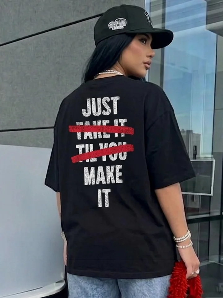 Just Make It Oversized Organic Tee product image (1)