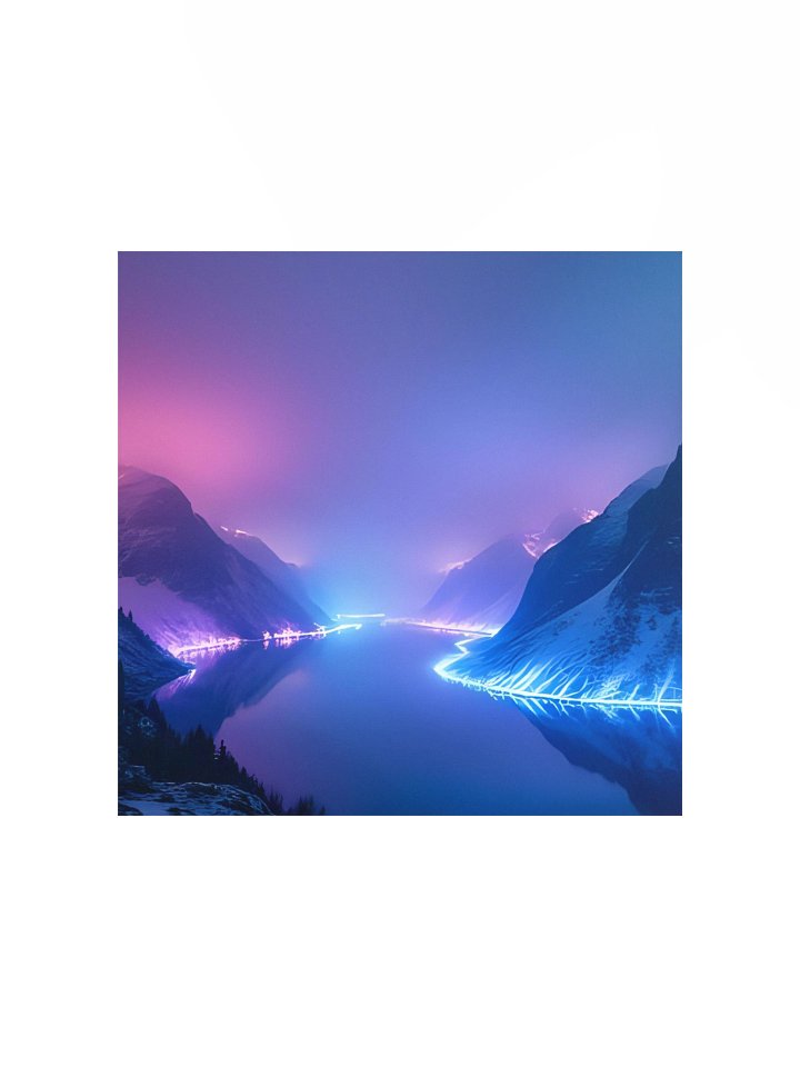 Dreamy Mountain Glow Poster product image (3)