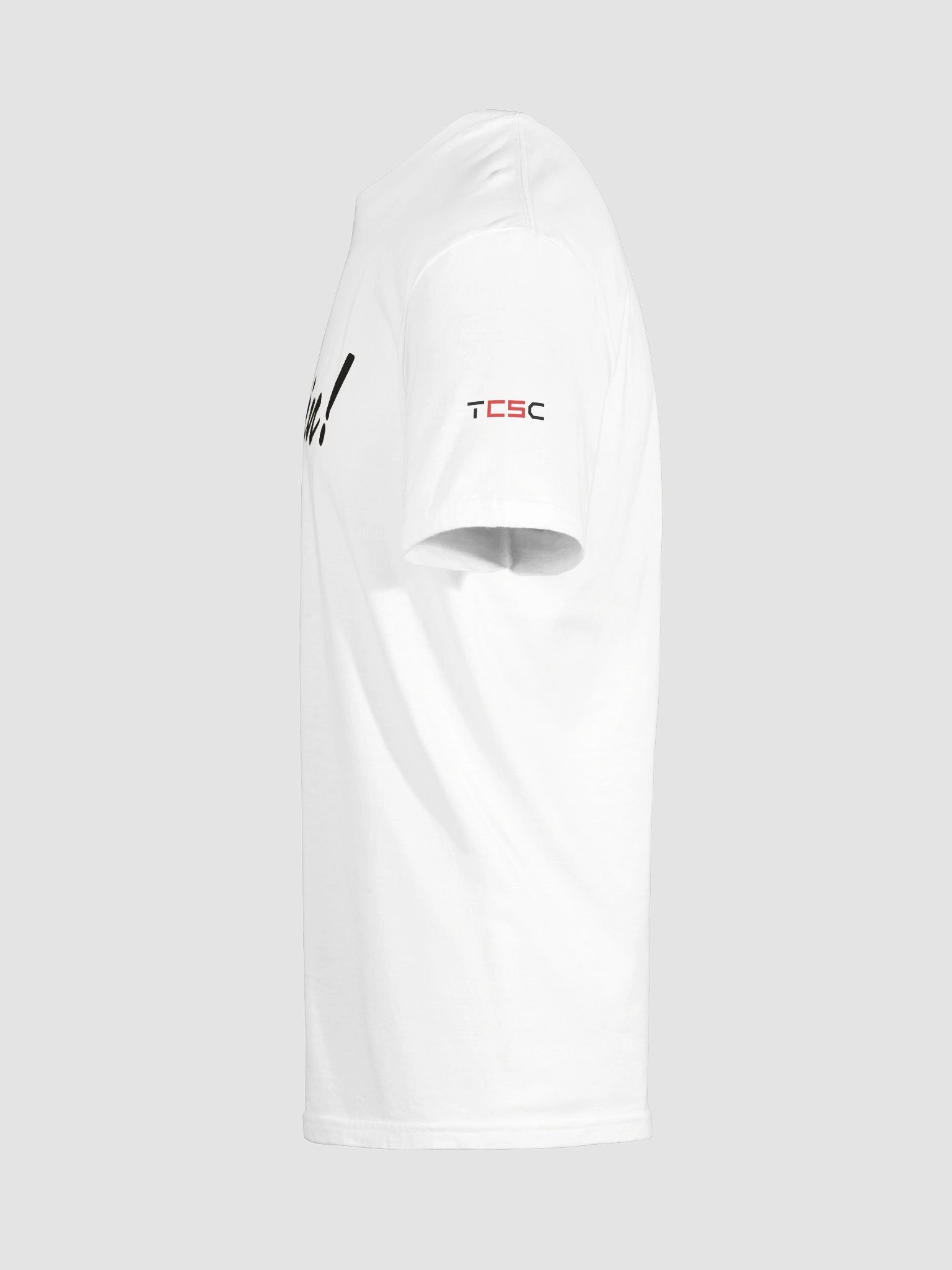 'Again!' Printed Emblem Unisex T-Shirt (White) product image (9)