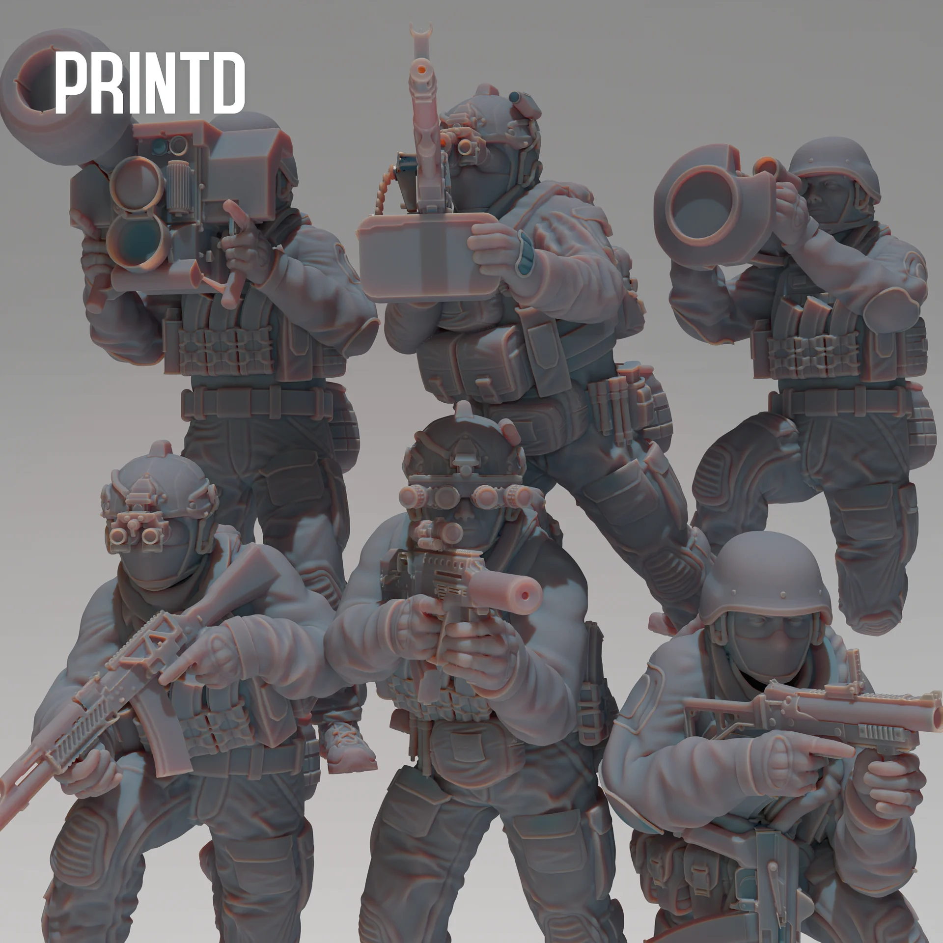 Ukrainian Special Forces - Modern Warfare Wargame Hobby Resin Scale Models product image (1)