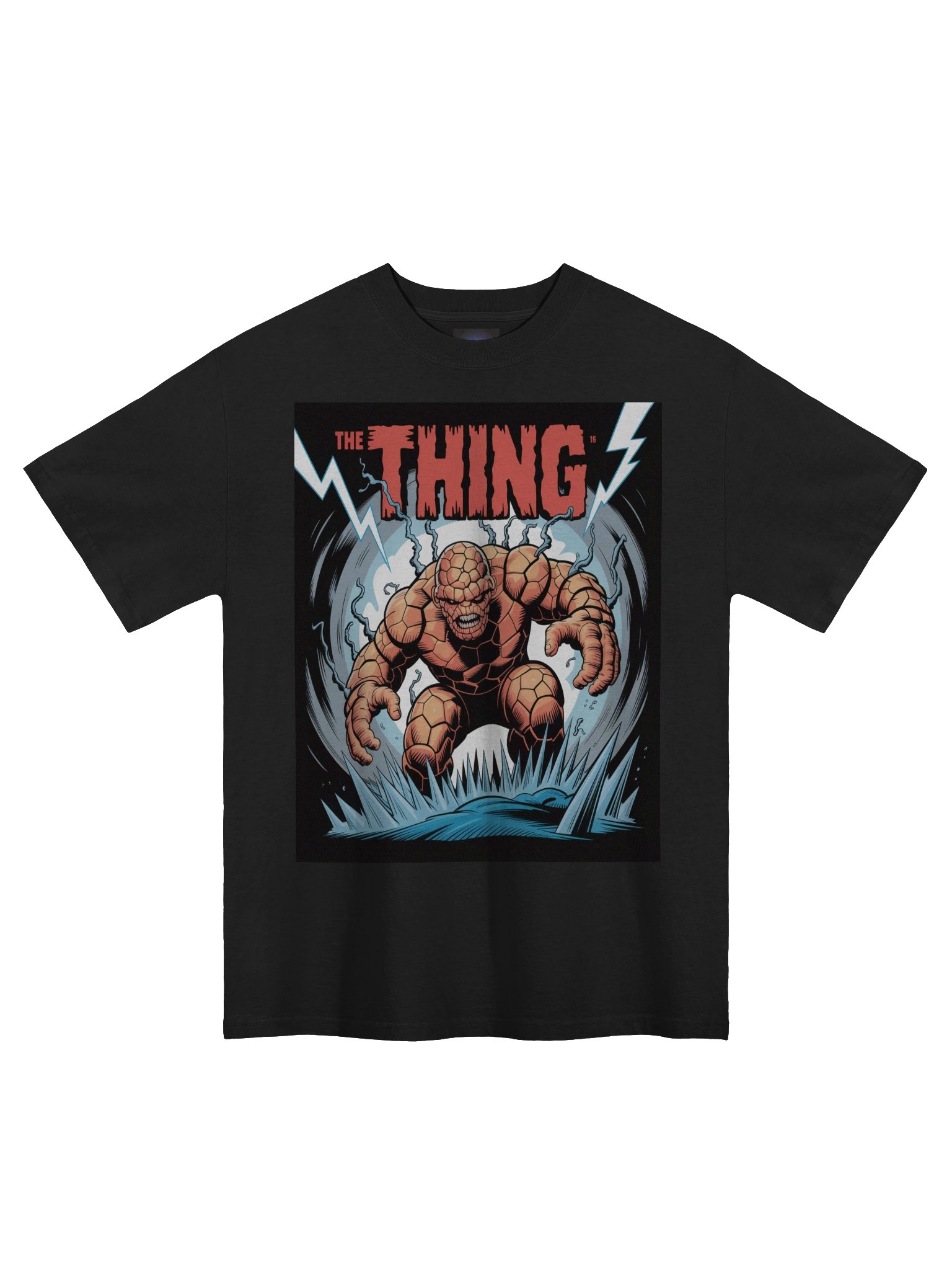 The Thing Thunderclap Oversized Faded T-Shirt – Craggy Storm Sentinel product image (3)