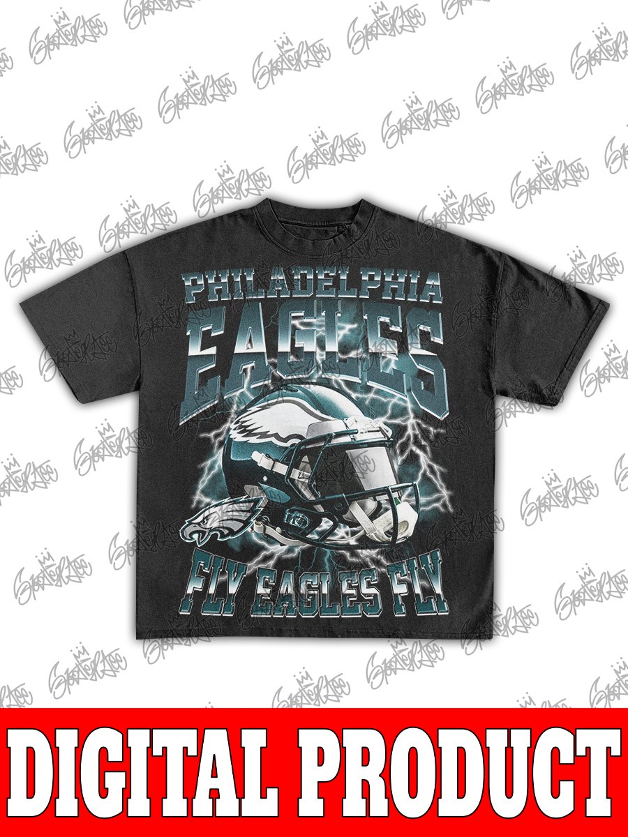 Philadelphia Eagles Vintage 90s Bootleg Graphic Design product image (1)