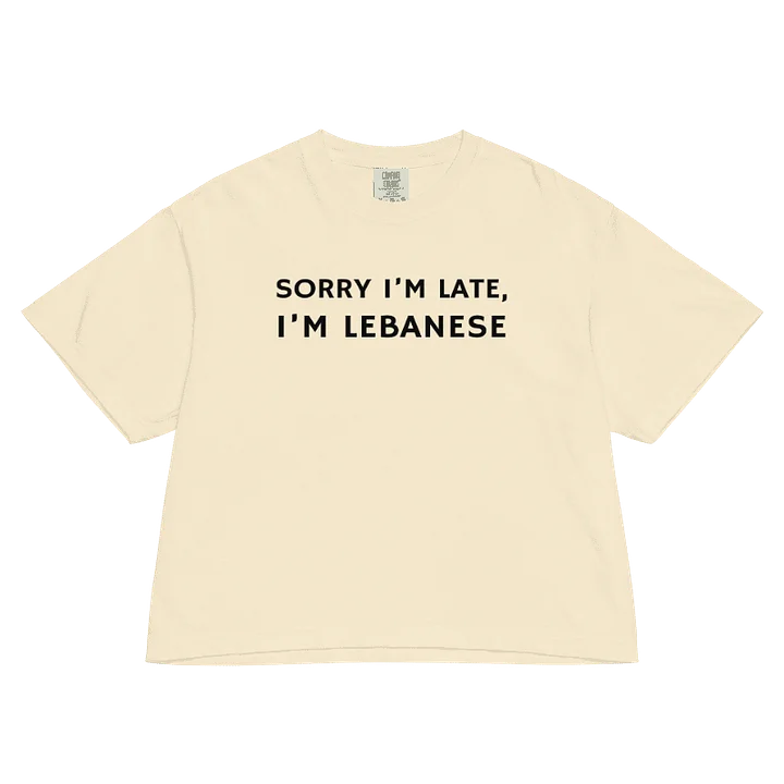 Sorry I'm Lebanese Women's Boxy T-shirt product image (1)
