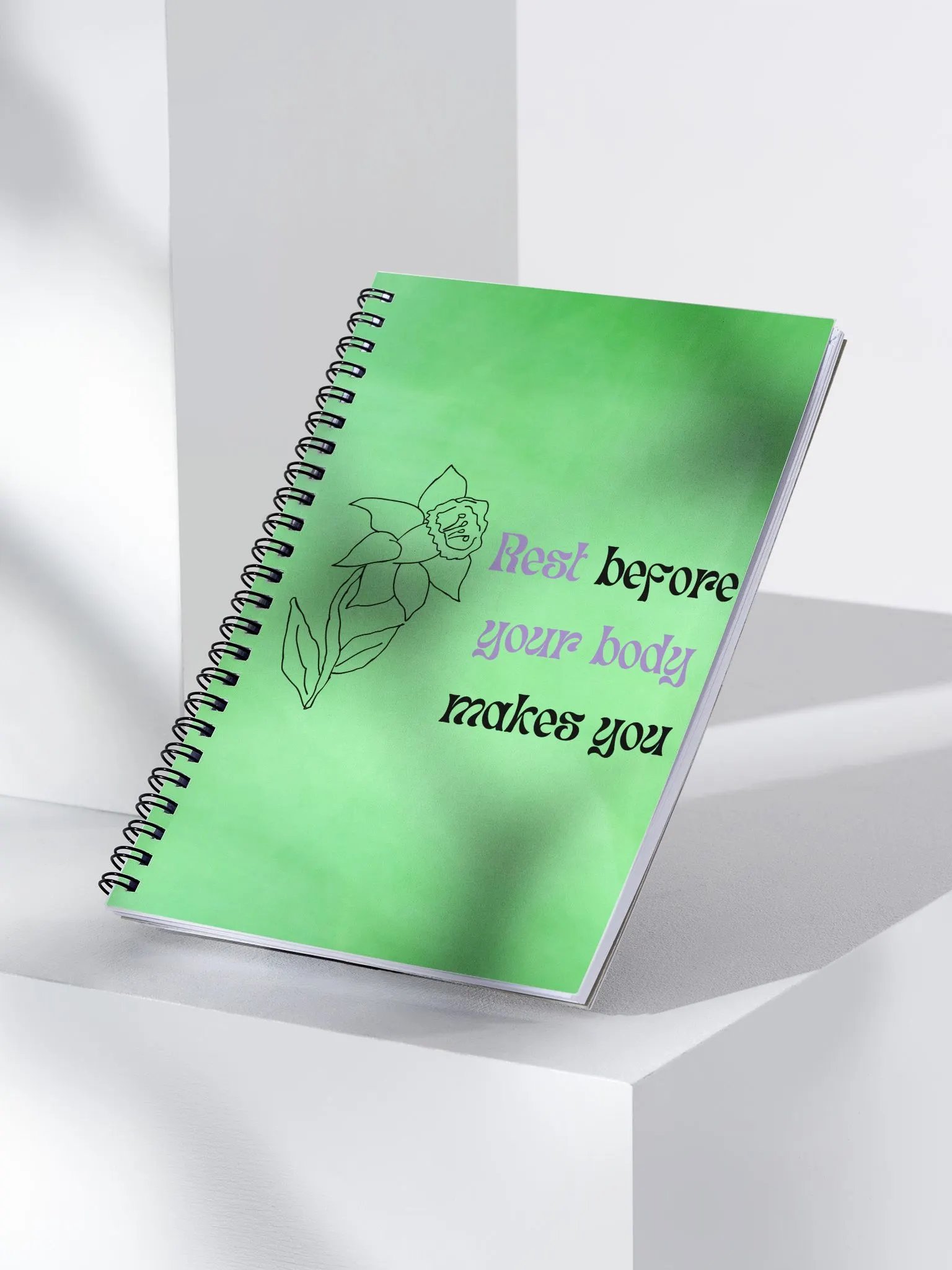 Rest before your body makes you - Notebook product image (3)