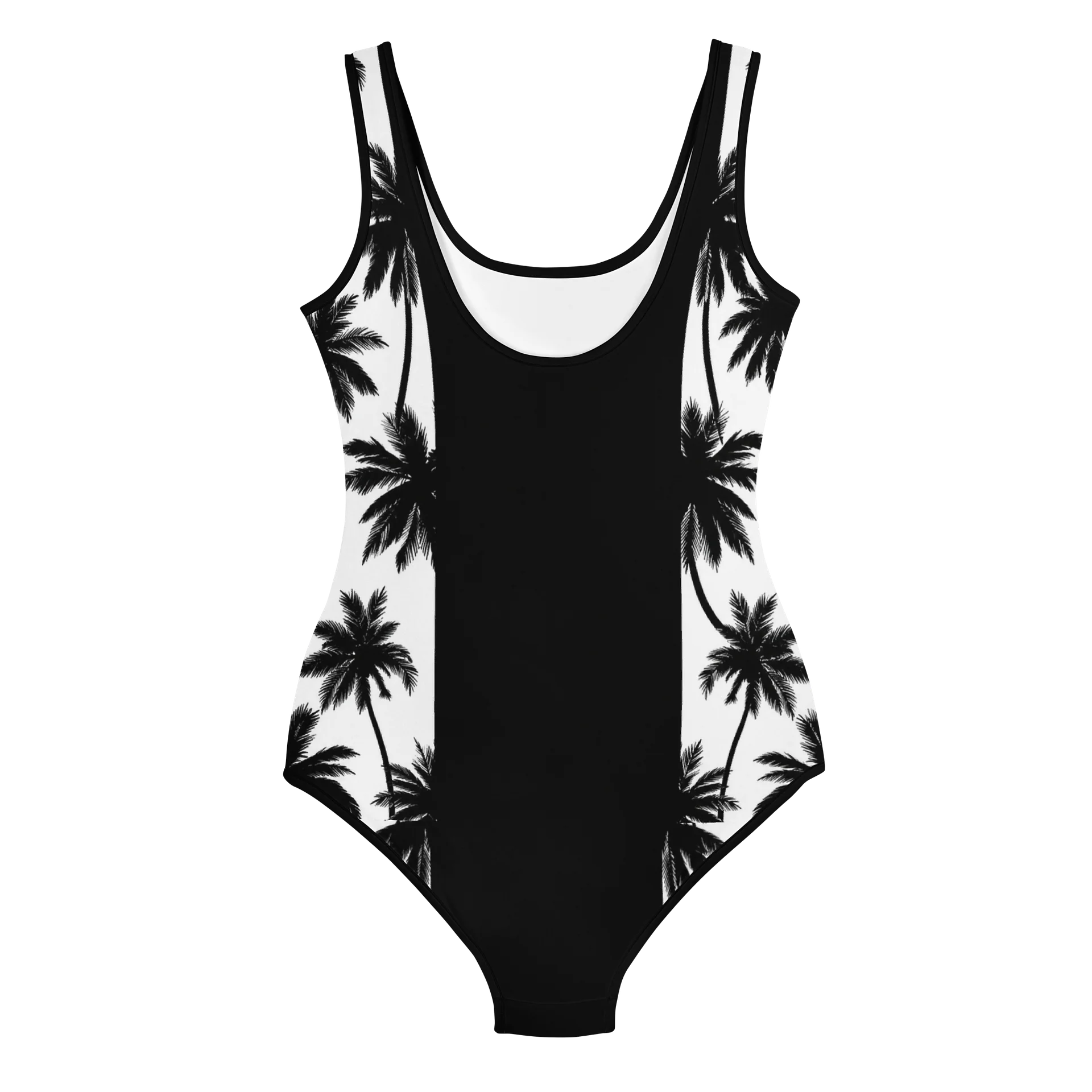Black Palm All-Over Print Youth Swimsuit product image (2)