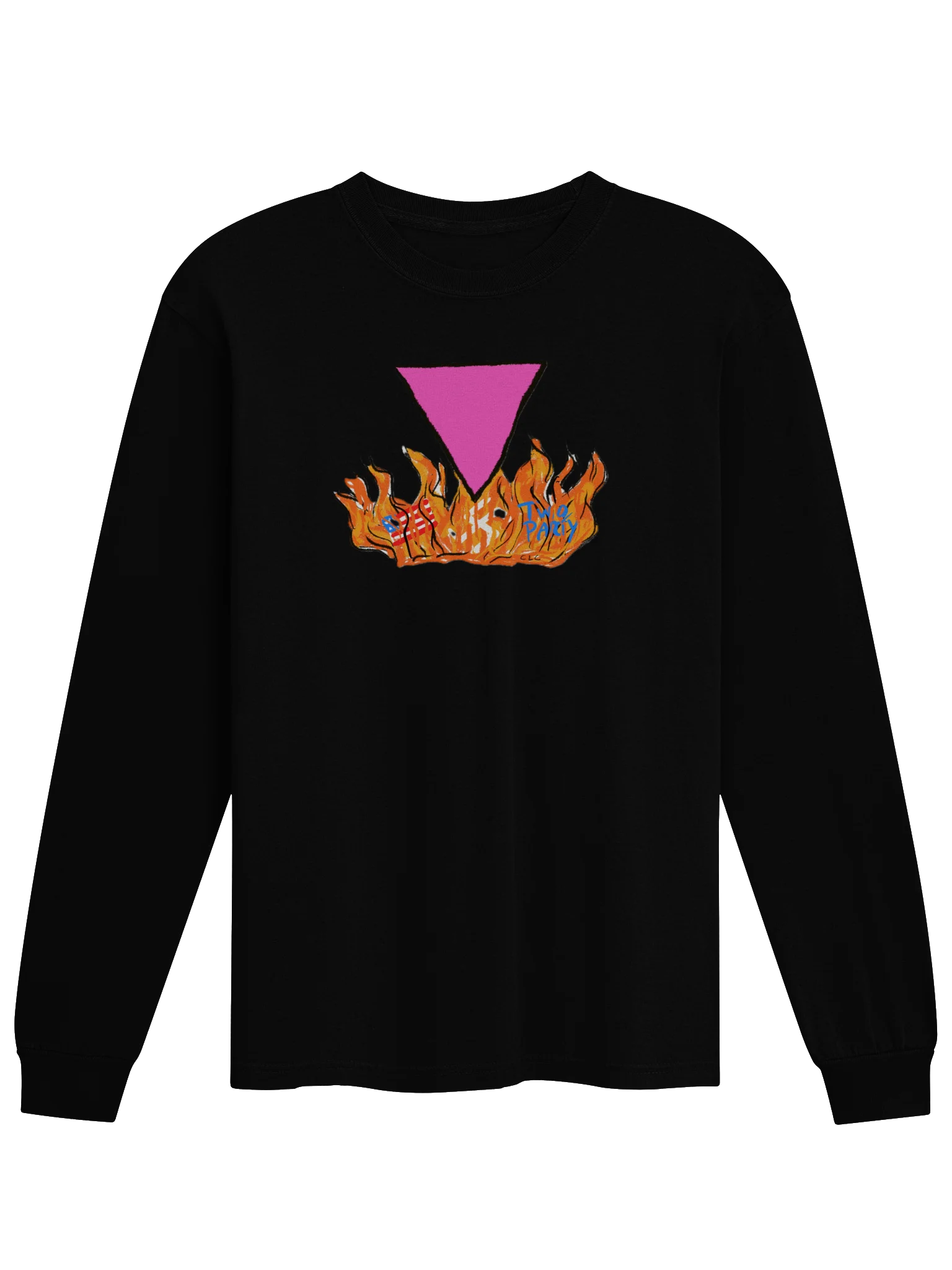 Burn It All Down long sleeve tee product image (2)