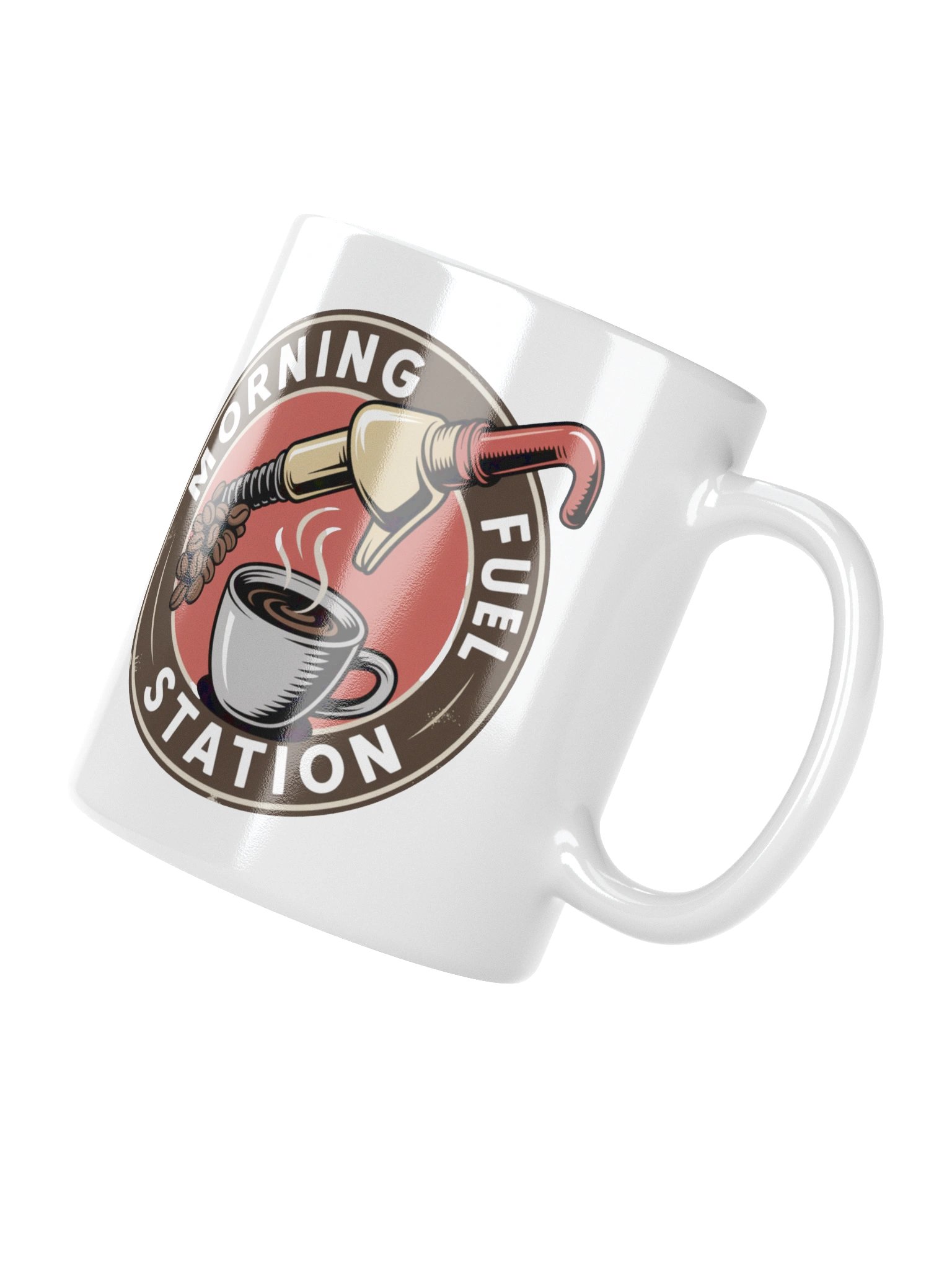 Morning Fuel Station Coffee Mug – Retro Style for Coffee Fans product image (4)