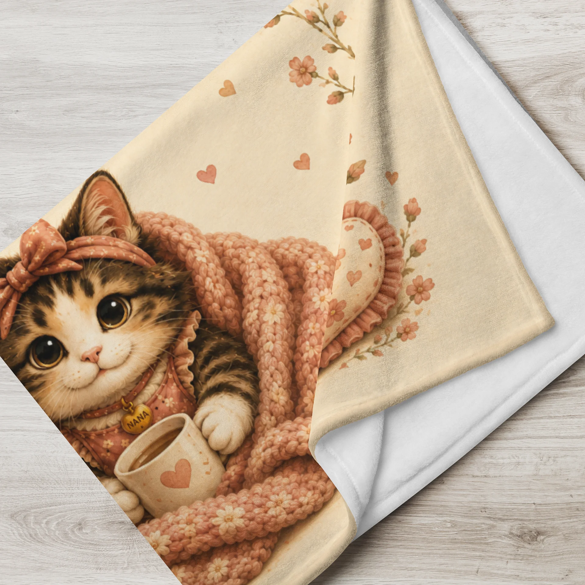 Nana Wrapped in Love Kitten Throw Blanket product image (7)