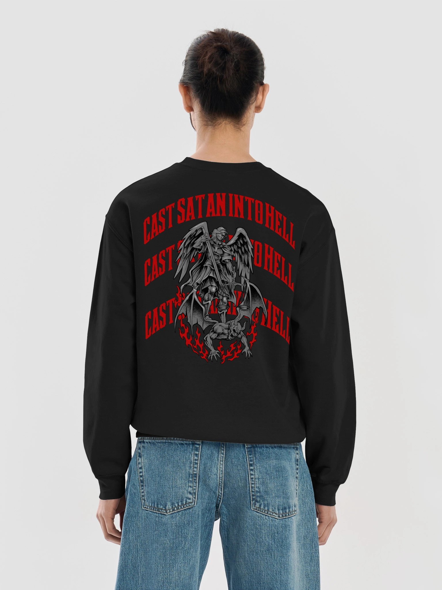 Cast Satan into Hell Metacore Saint Michael V2 - Sweatshirt product image (3)