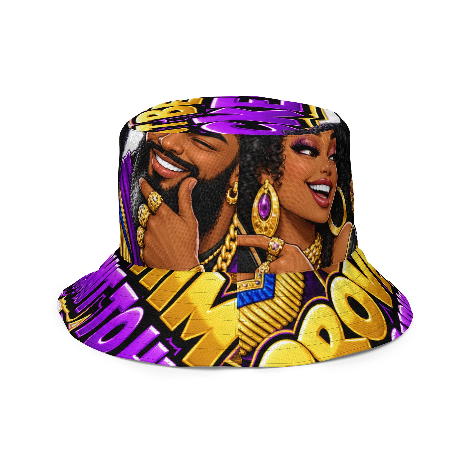 Don’t Be a Sucker Bible Bucket Reversible Hat Purple product image (5)