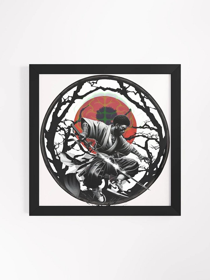 Black Samurai Framed 12 x 12 product image (1)