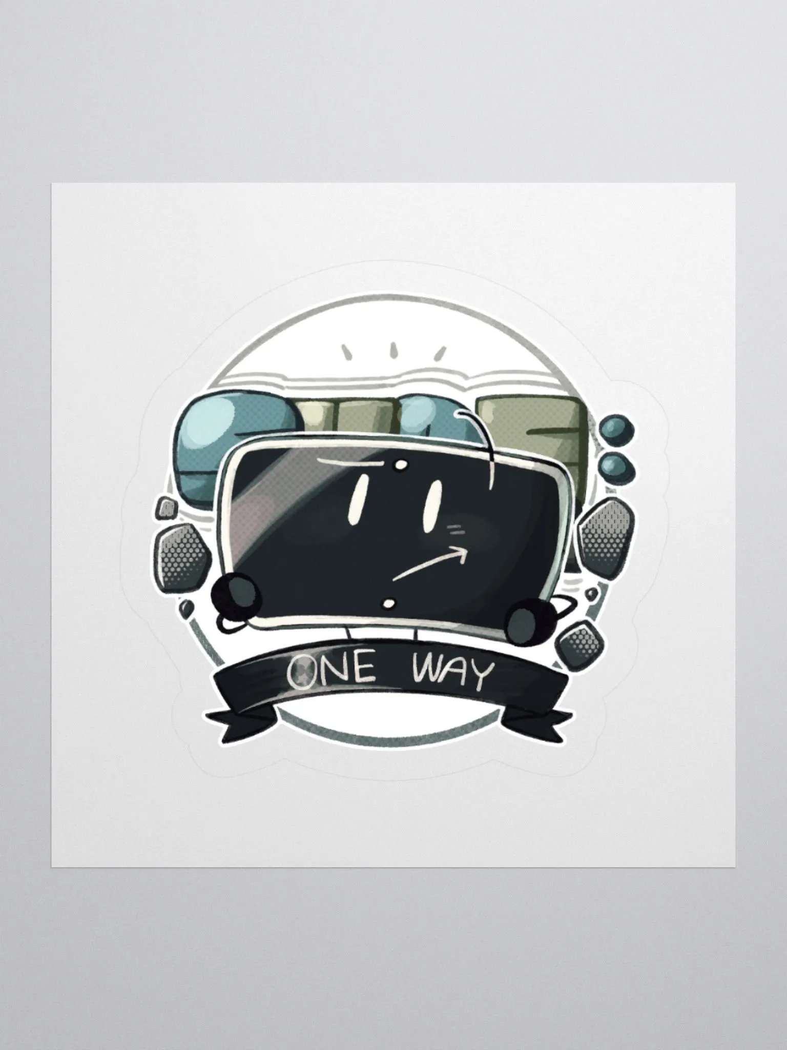 One Way Sticker product image (1)