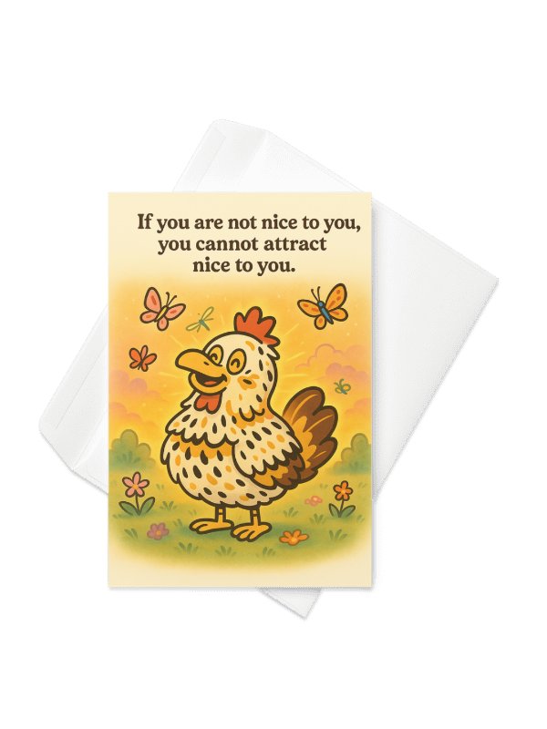 Abrahen Chicks - Being Nice - Card product image (2)