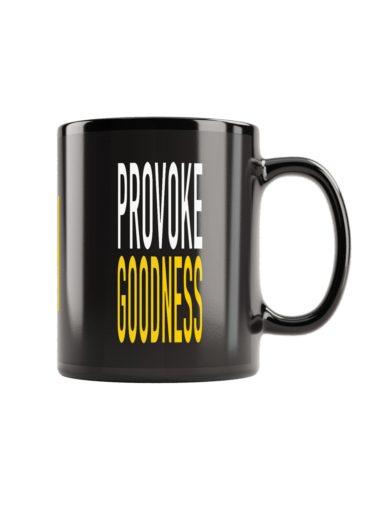 PROVOKÄHAUS Provoke Goodness Glossy Mug — Black product image (6)
