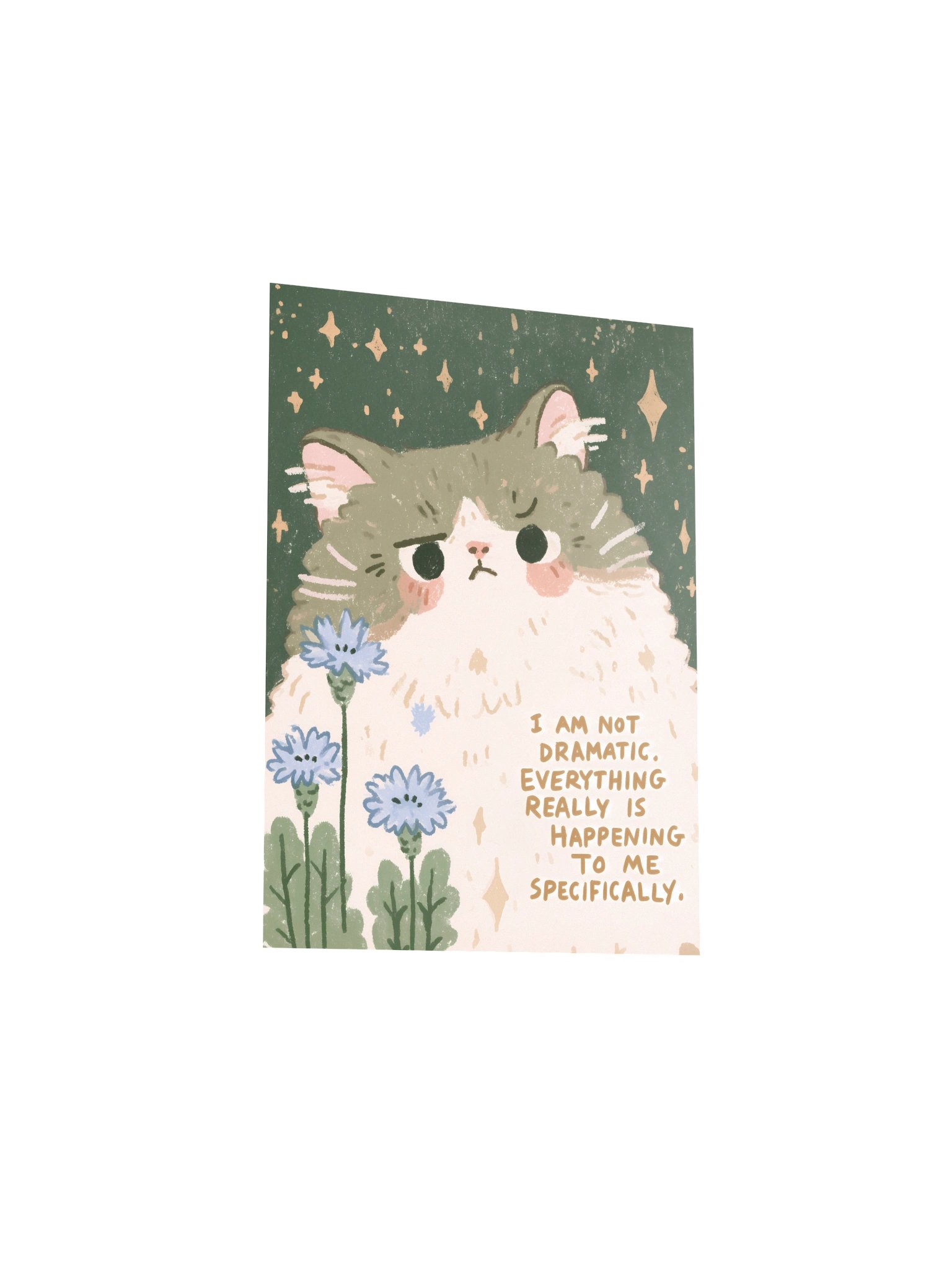 Not Dramatic Cat Quote Poster product image (19)
