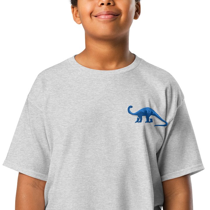 Youth Brontosaurus Embroidered T-Shirt product image (68)