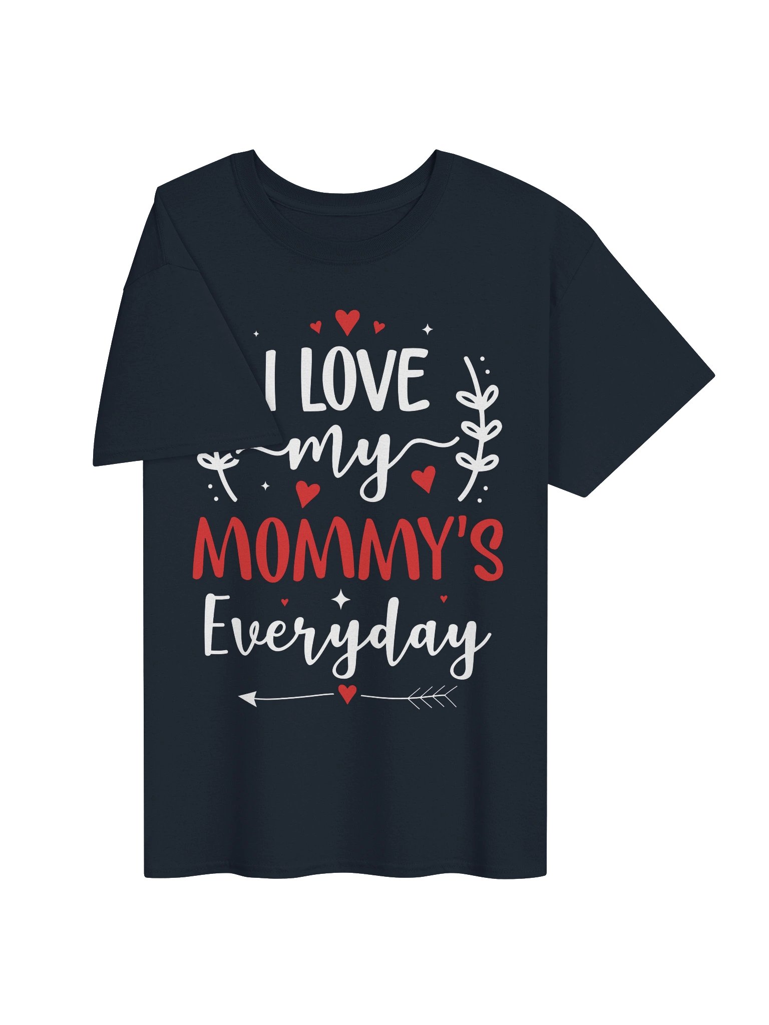 I Love My Mommy’s Everyday Heart Graphic Tee product image (4)