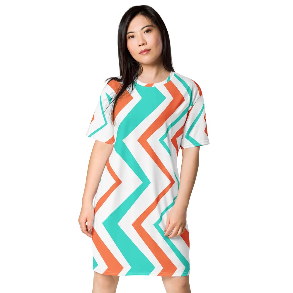 Sunset Zest T-Shirt Dress product image (4)