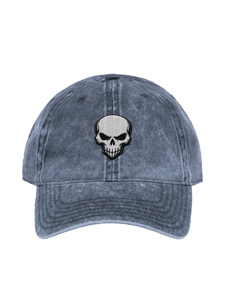 Vintage Style Embroidered Skull Baseball Cap product image (9)