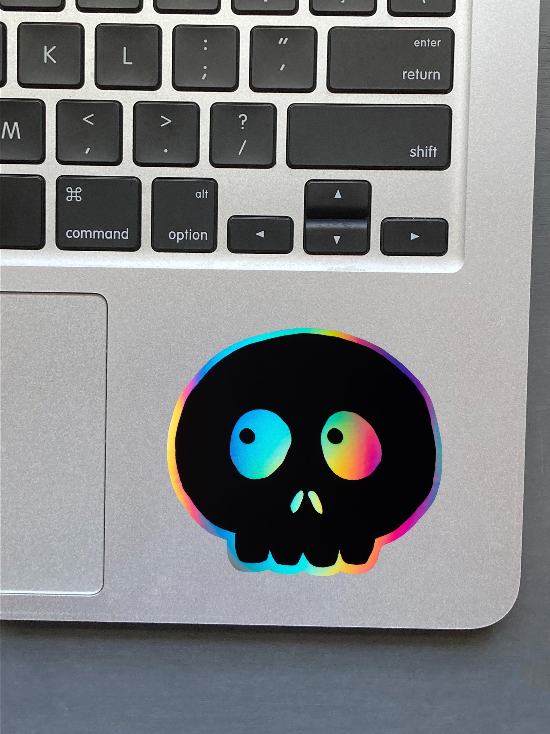 HOLOGRAPHIC STICKER - SKULL 04 product image (2)