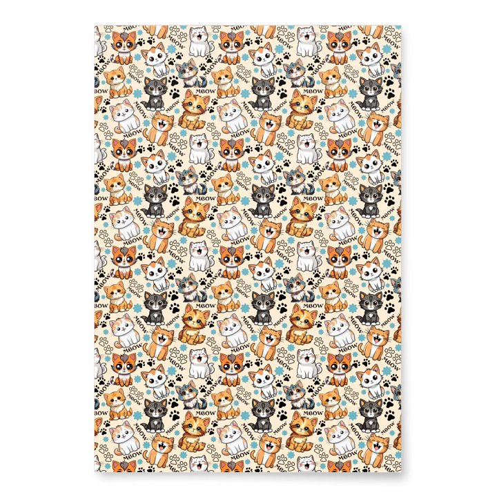 Meow Magic Wrapping Paper - Papaya Whip product image (1)
