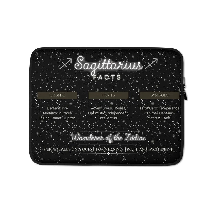 Sagittarius Facts Laptop Sleeve product image (1)