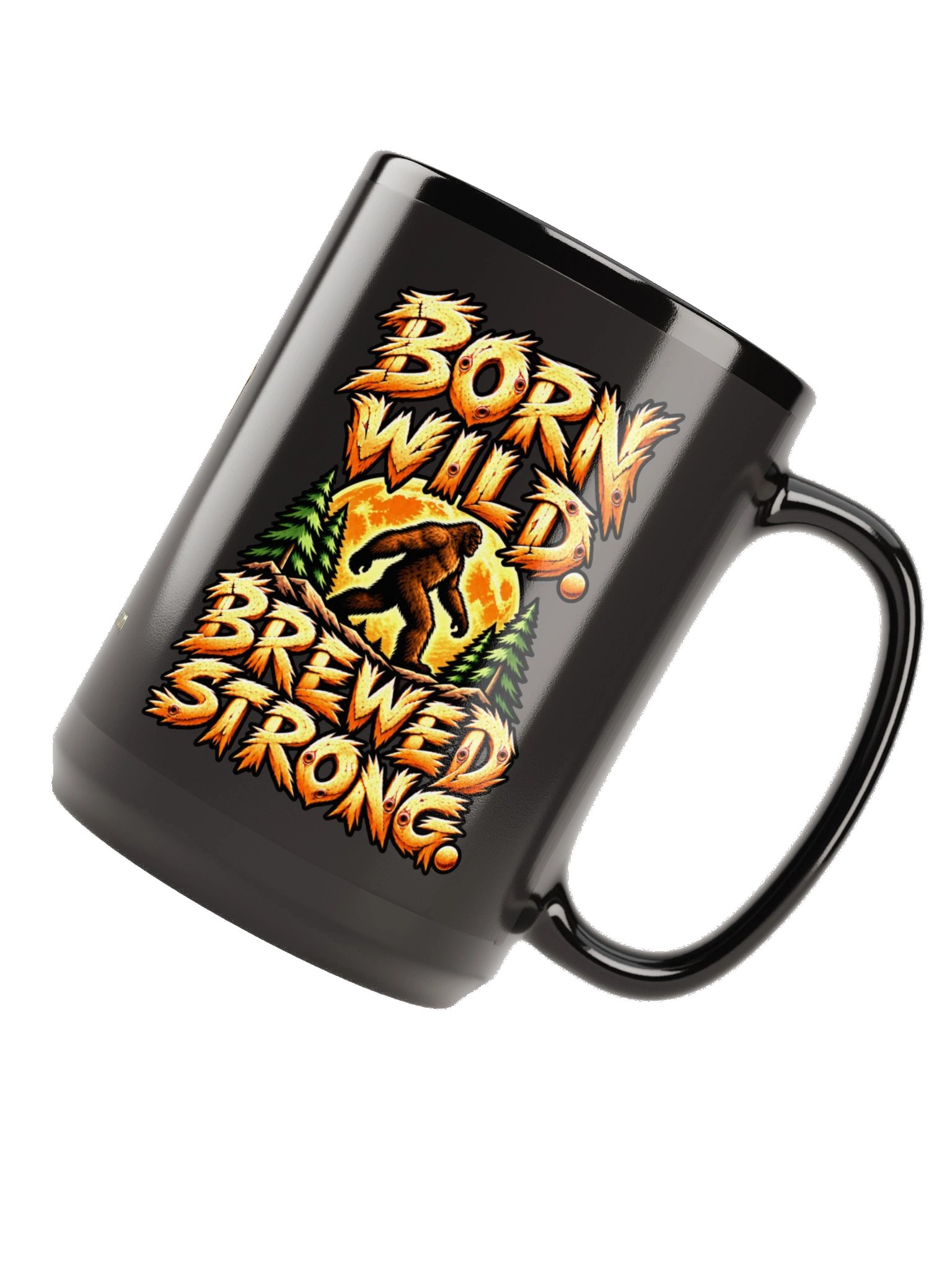 Sasquatch “Born Wild” Black Mug product image (6)
