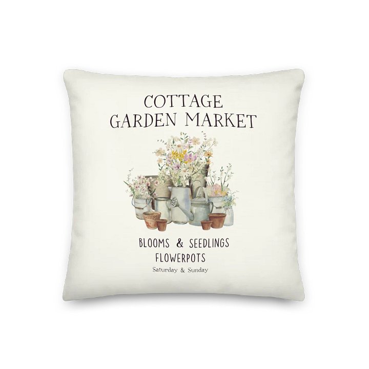 Cottage Garden Market Pillow FLOWERS AND POTS product image (2)