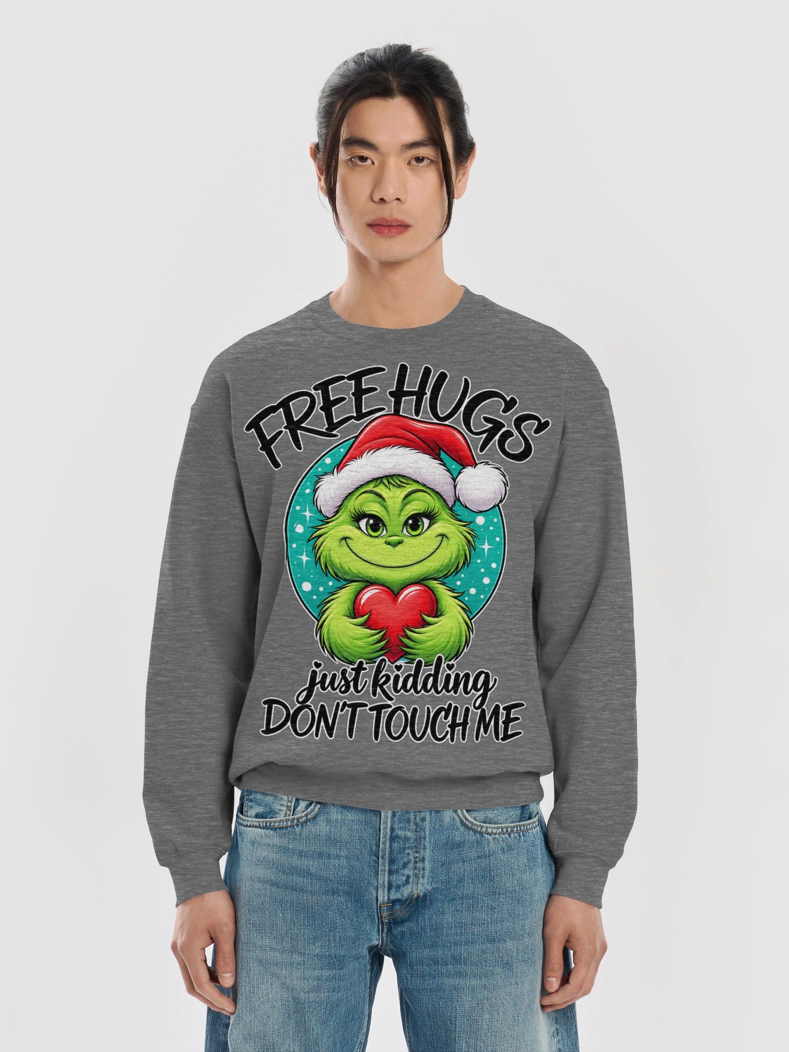 Free Hugs Grinch Sweatshirt product image (18)