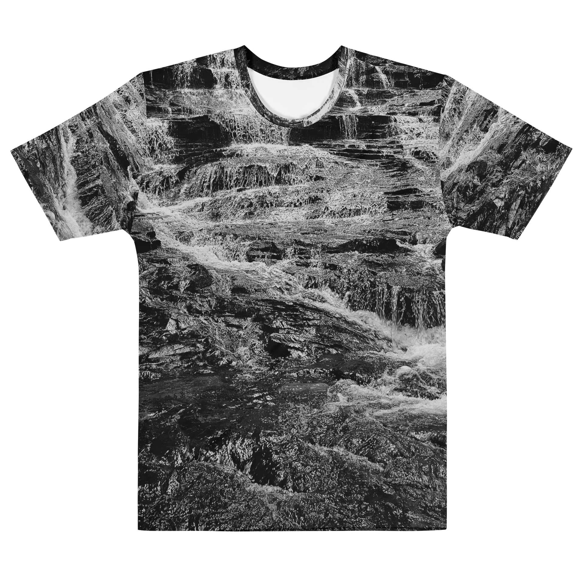 Cascades In Black Men's Crew Neck product image (1)