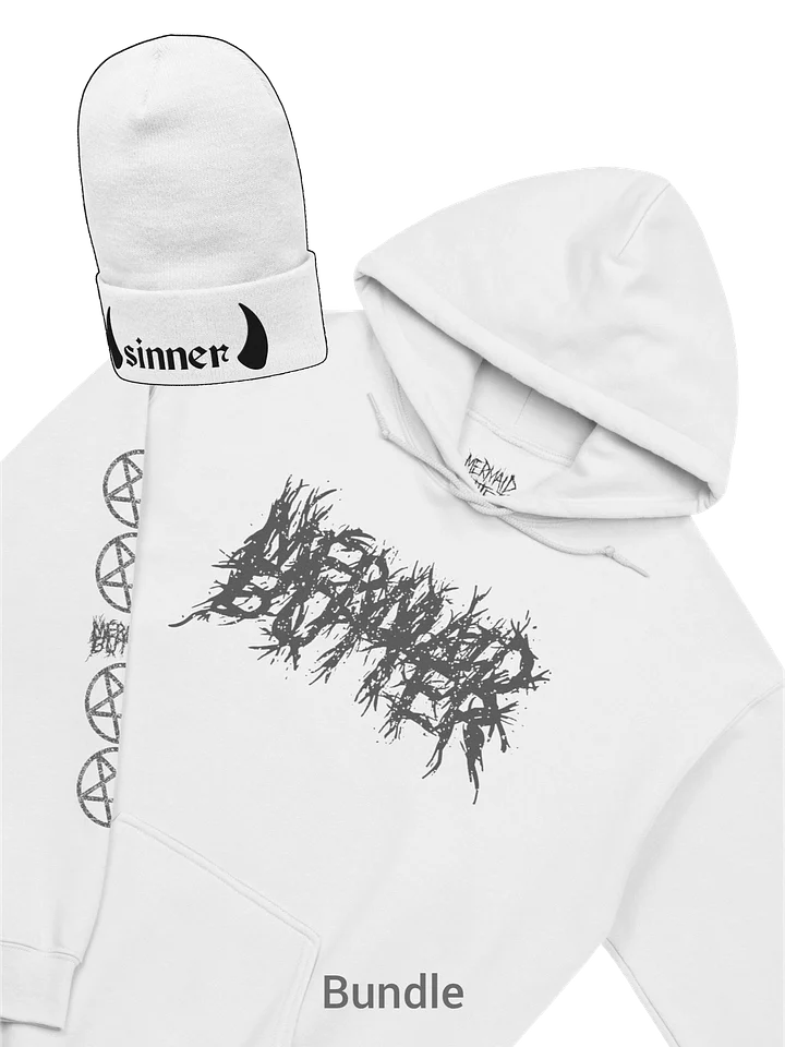White Hoodie & Beanie Bundle product image (1)