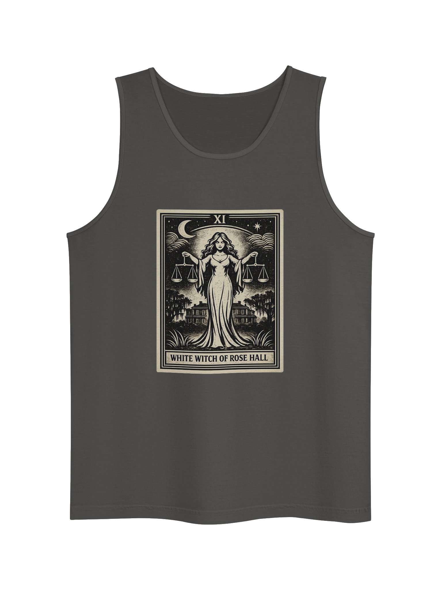 WHITE WITCH- JUSTICE- UNISEX GARMENT DYED TANK TOP product image (5)
