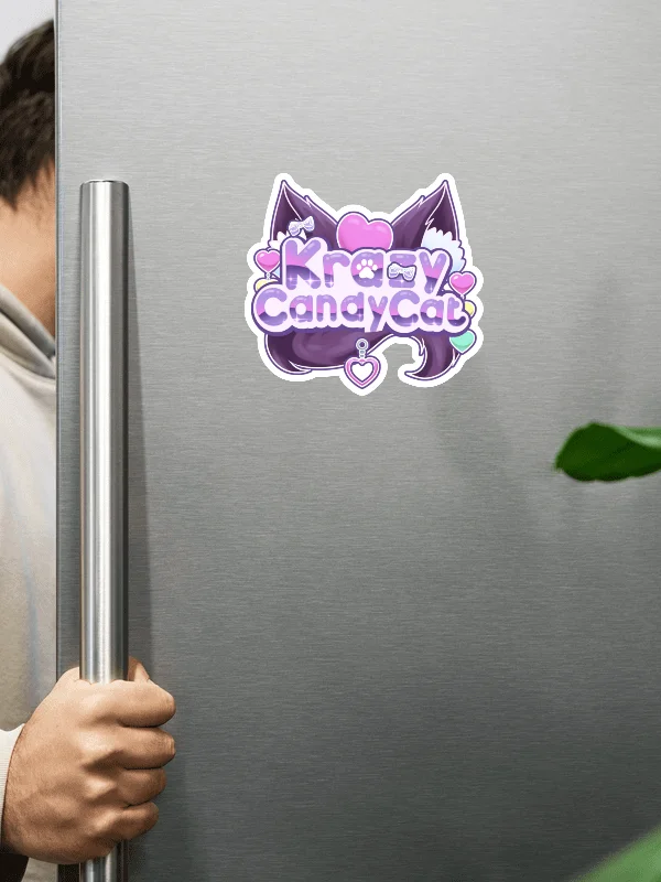 KrazyCandyCat Logo Magnet product image (1)