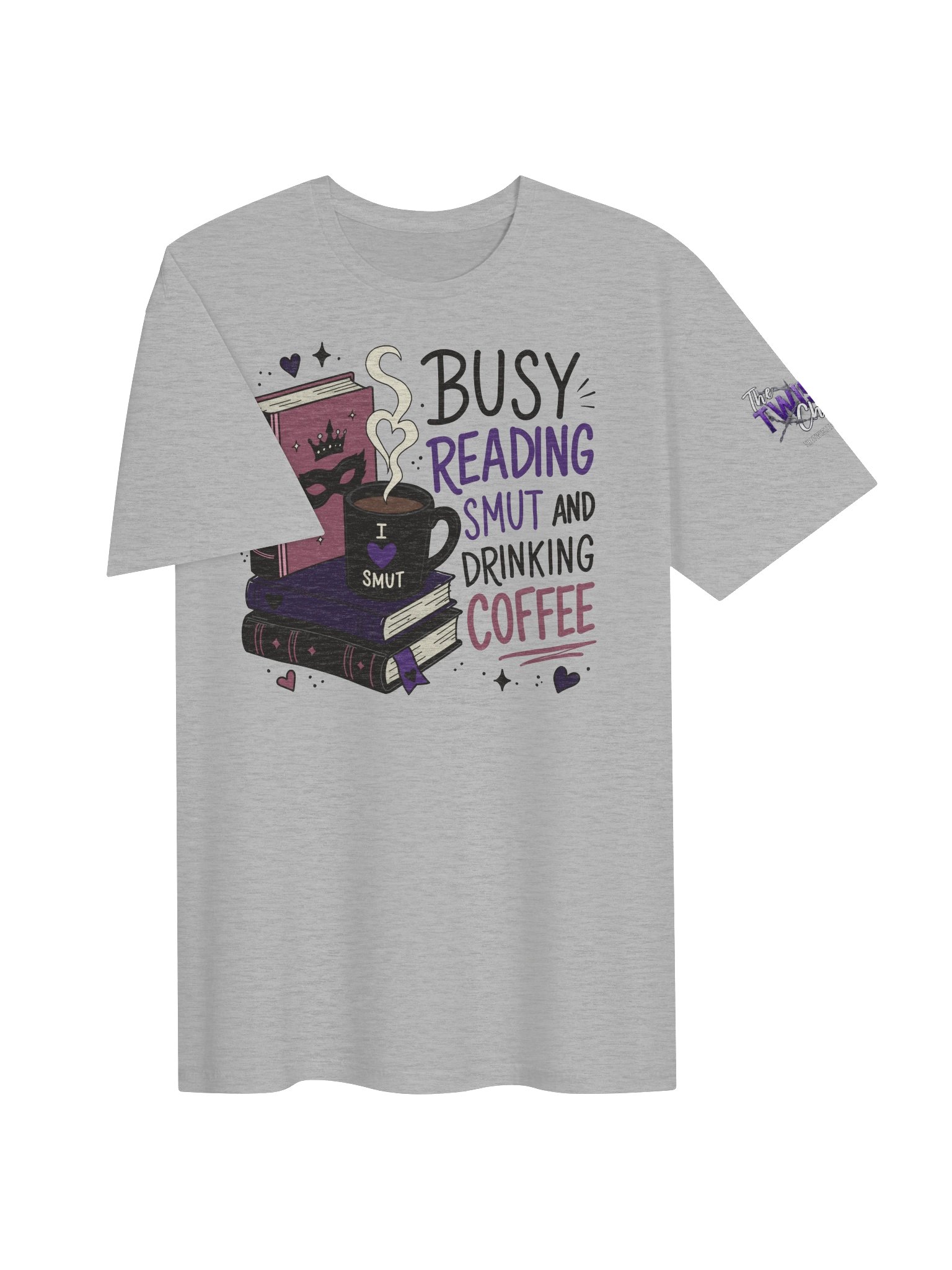 Busy Reading Smut & Drinking Coffee (Unisex Soft Tee) product image (3)