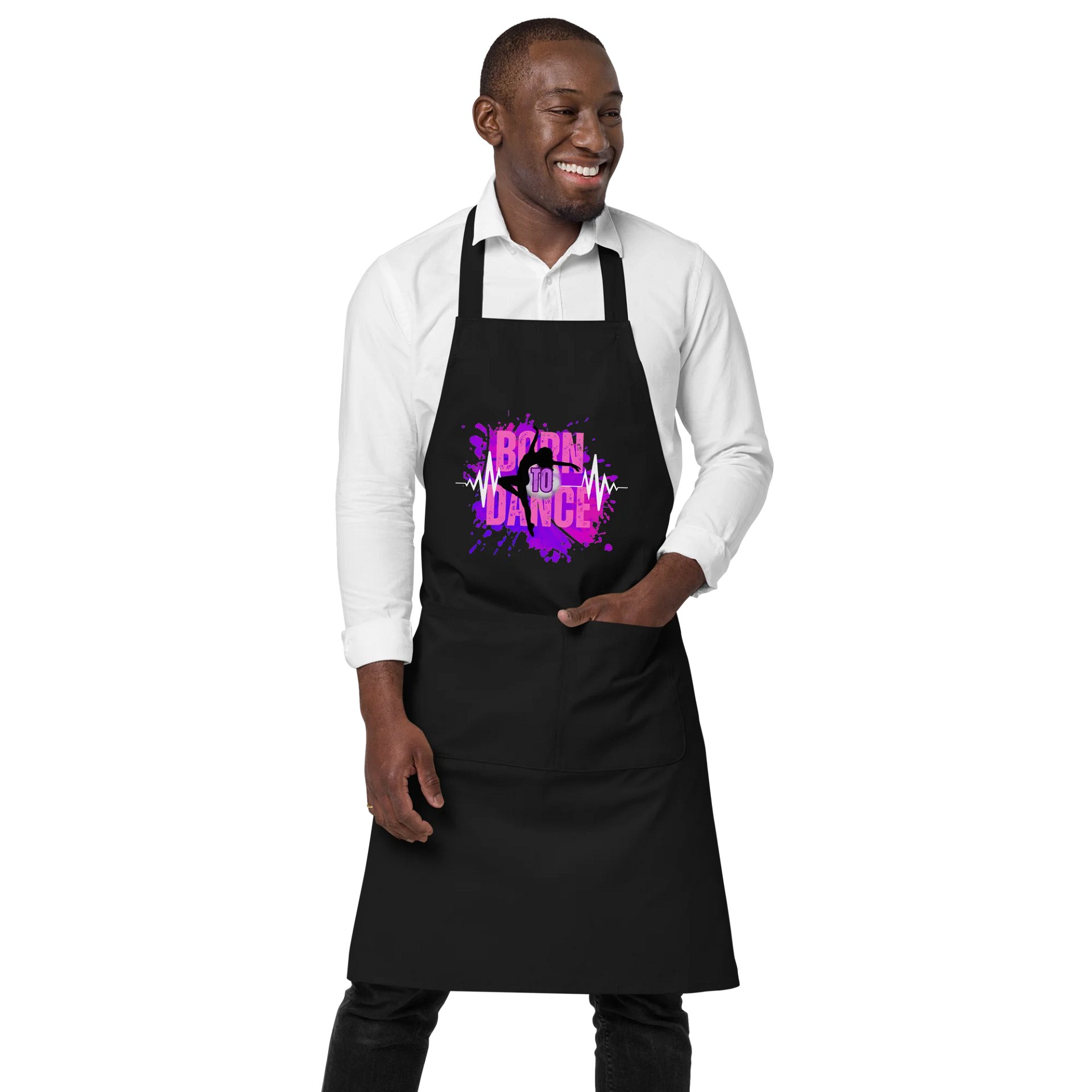 Dynamic Born to Dance Splash Her Silhouette Apron product image (1)