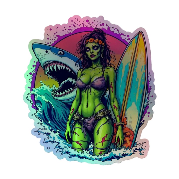 Wahine Holographic Sticker product image (2)
