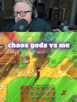 When Chat Decides to Raid Your Farm on Day One Chat chose pure violence. When the Chaos Gods decide to drop bats on your farm before you've even unlocked the mines or a proper weapon, your only choice is to panic and fight for your life with a farming scythe. This is a clip from the custom Chat vs. Streamer integration I built, where chat events turn everyday farming into an absolute disaster!