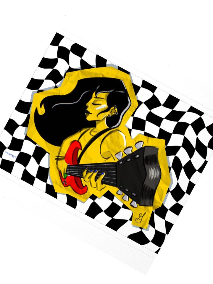 Guitar Girl Sticker product image (2)
