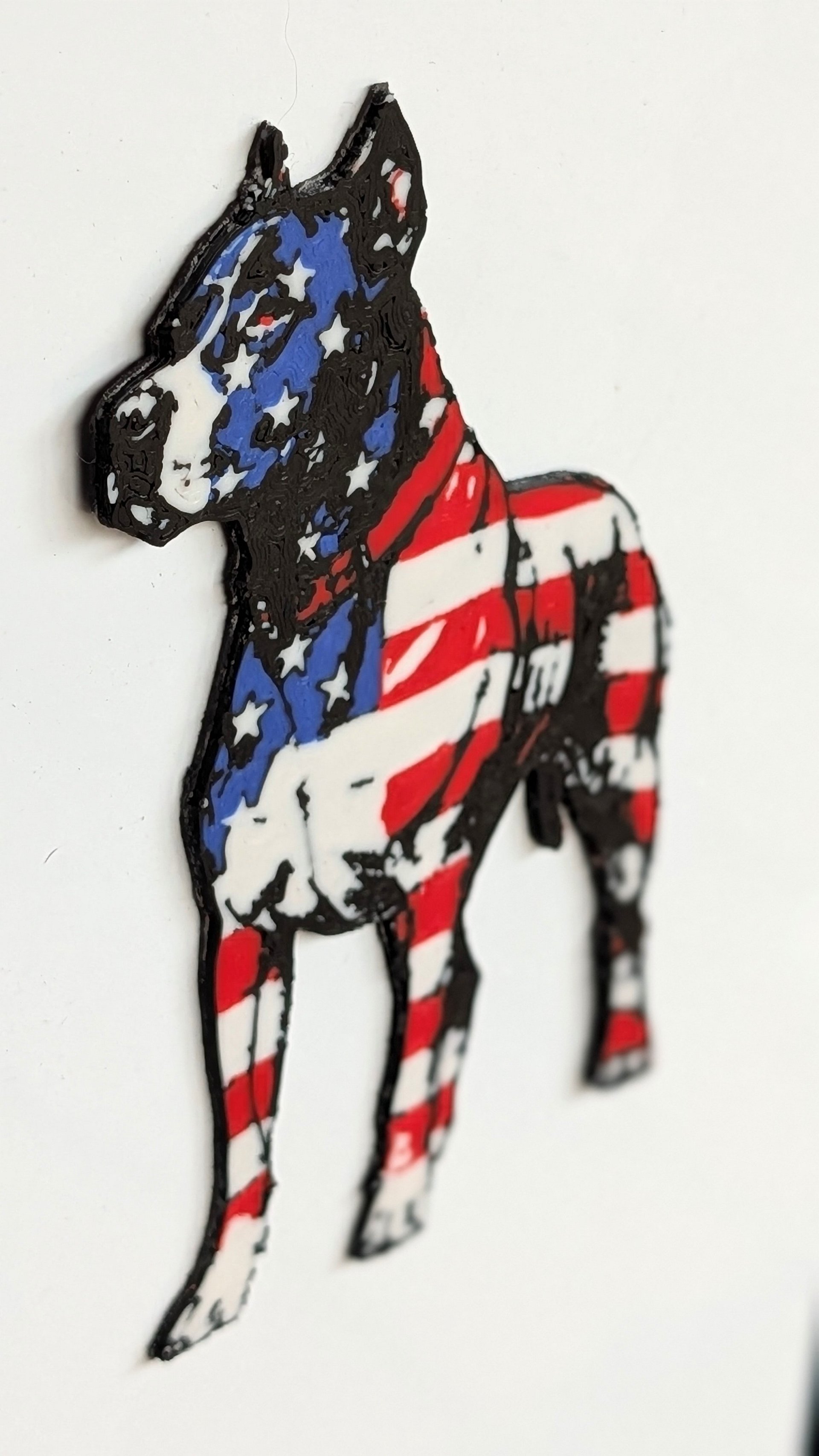 Patriotic American Pit Bull Terrier Magnet product image (1)