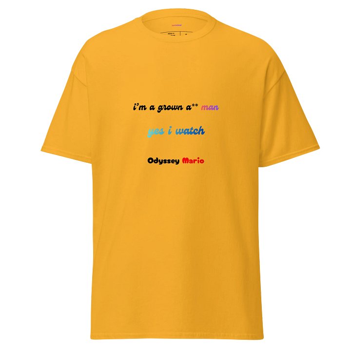yes i watch Odyssey Mario T-Shirt product image (1)