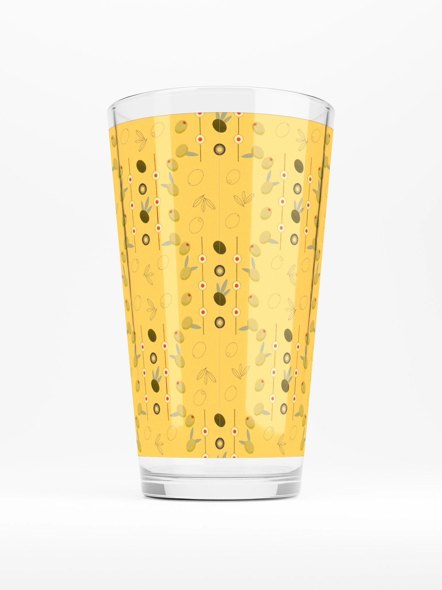 Olive Geometry Shaker Pint Glass product image (2)