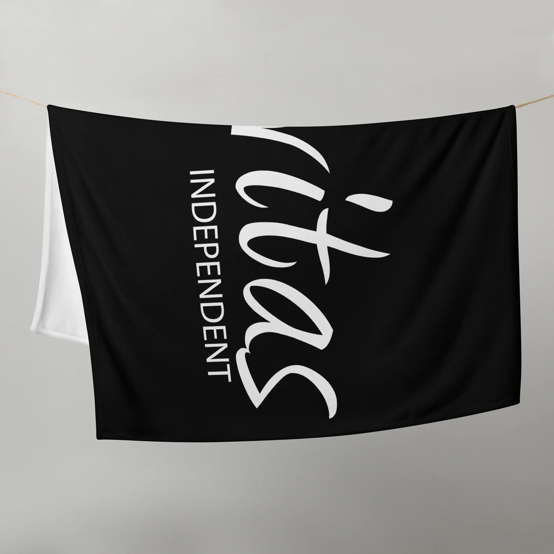 Logo Blanket (Black) product image (5)
